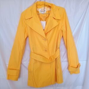 Talbots Sunny Yellow Trench Coat